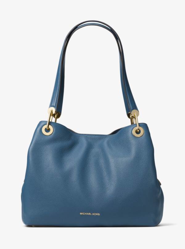 Damske Taška Cez Rameno Michael Kors Raven Large Leather Námornícka Modrá - Kabelky Michael Kors Nejlevnejsi | VUMWF-2490